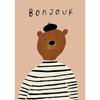 Cartoon Dog Goose Rabbit Bear Mouse Poster Cute Animal Wall  Canvas  Prints Wall  HD Pictures Baby Kids Room Decor