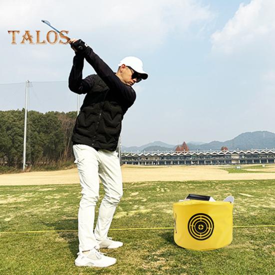 Golf-Schlagtasche, tragbare Power-Schlagtasche, geräuschlos, wasserdicht, Golfschwung-Trainingshilfe für den Aufprallpositionstrainer