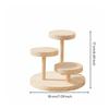 Wood Disc Display Rack Art 3 Tier Stand ThreeTier Jewelry for Showcase, Product