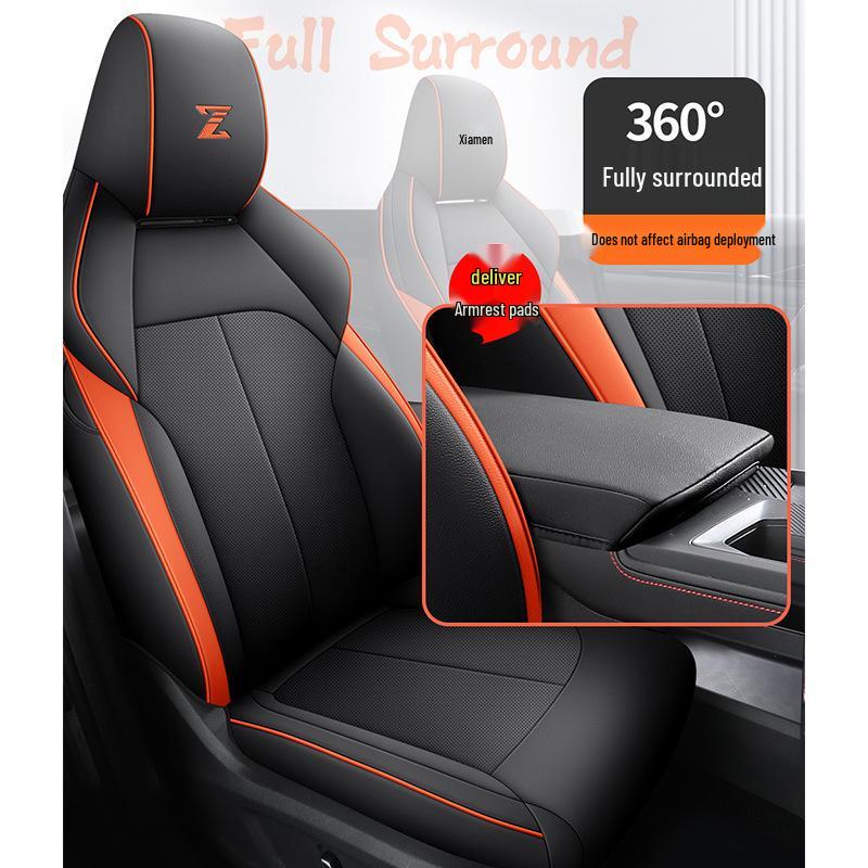 2022 Changan Oshan Z6 Full Coverage Cartoon Seat Cover & Cushion - Blue Whale Design, Four Seasons