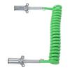 7 Way Coiled Trailer Cord 15ft Enhanced Performance Heavy Duty Electrical Power Coil Cable Wire for Semi Truck Tractor