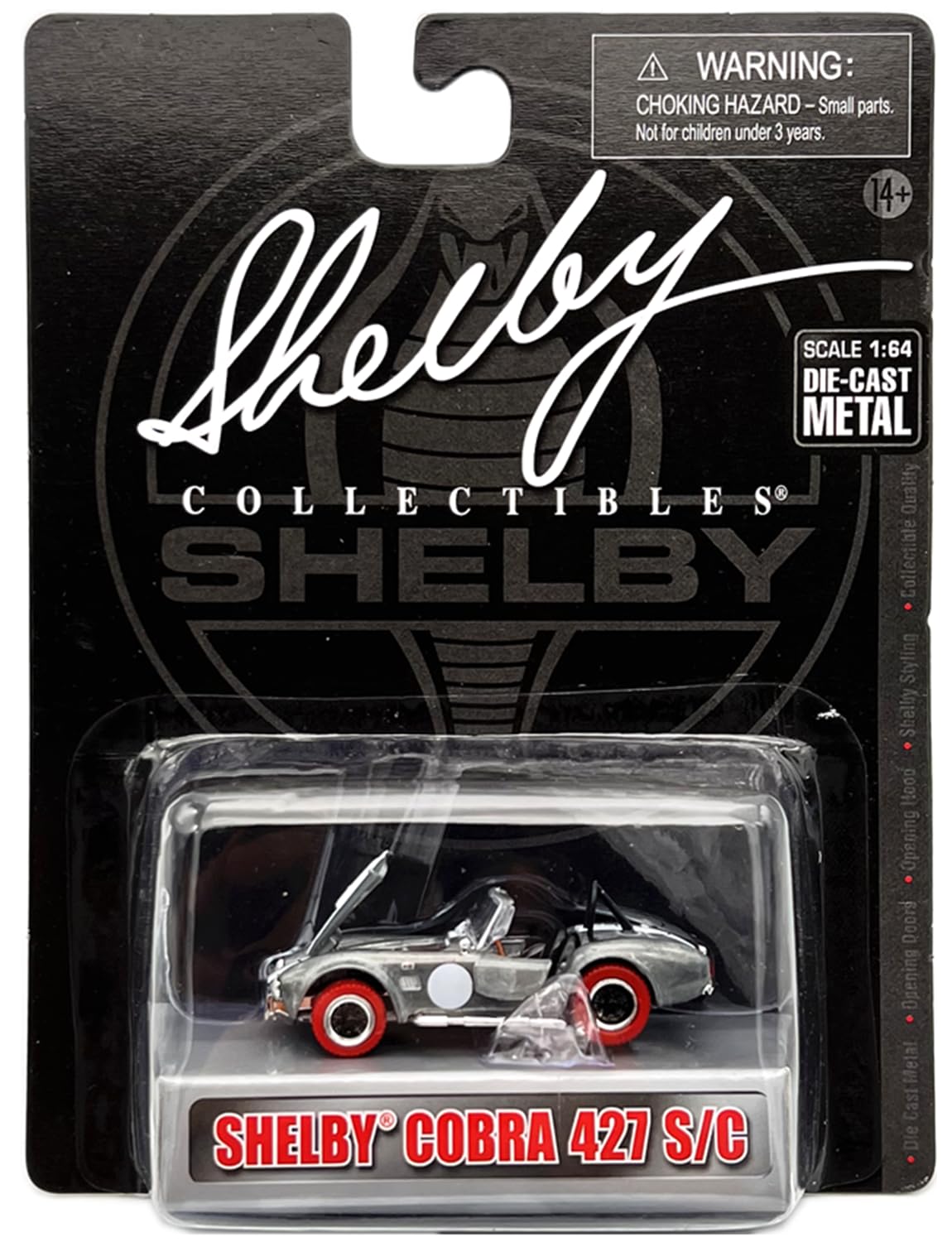 

Shelby Collectibles Shelby Cobra 427 Gray Shelby Collectibles Cobra Diecast Car 1/64 S/C серый