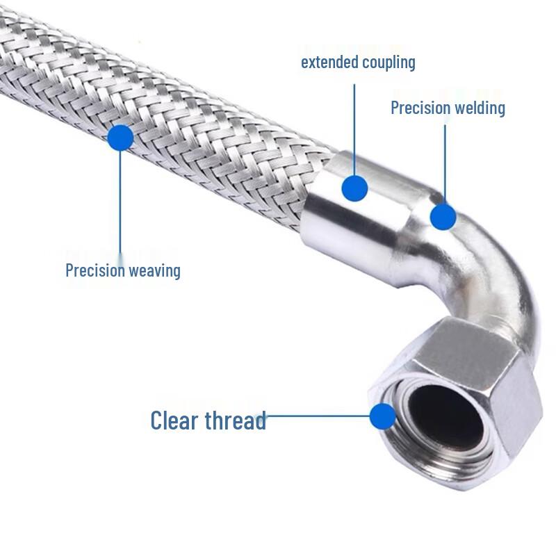 BWO 304 Stainless Steel 90° Elbow Industrial Corrugated Hose