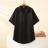 Animal pajamas ice silk pajamas women's new summer mid-sleeved shirt skirt loose large size loungewear autumn 181