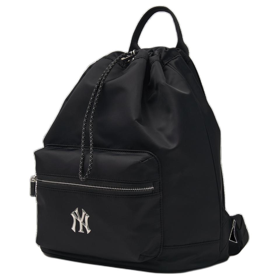 New MLB Nylon Backpack Regular Women's Black 3ABKM064N-50BKS