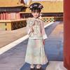 2025 Spring Girls' Ming Dynasty-Style Gege Mianqun Dress - Mid-Autumn Cheongsam