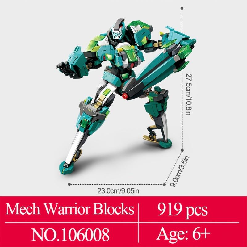 821 Teile Myth Mecha Roboter Bausteine, DIY Spielzeug für Jungen, Pädagogische Zusammenbaubare Modellsteine, Kinderspielzeug Weihnachtsgeschenke