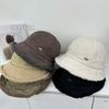 Export Japan and South Korea~ Autumn and Winter Thickened Lamb Down Bucket Hat Women's Down Cotton Fashion Versatile Thermal Ear Protector