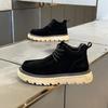 British Martin boots autumn new leather casual shoes platform matte leather short boots big head shoes gmd