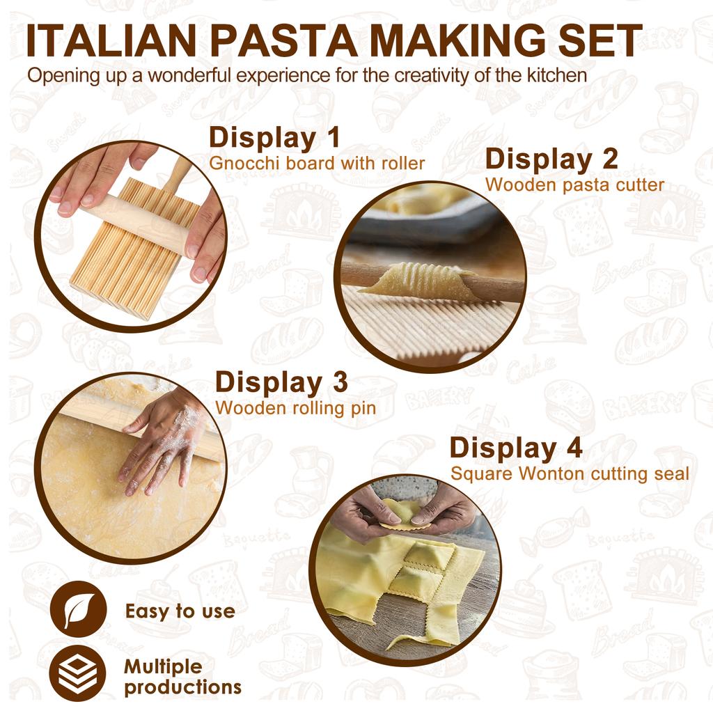 9/11pcs Italian pasta dumpling food making tool set multifunctional and efficient Italian pasta handmade making set