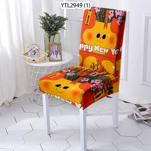 

Чехлы в растительном стиле для стульев в столовой Чехол для домашнего стула Чехлы для стульев Чехлы для стульев с узором вазы для столовой Чехлы для стульев в комнате 1PCS