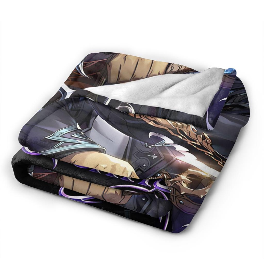 Vintage Solos Levelings  Anime  Coral Fleece Plush Throw Blanket  Blankets for Bed Bedroom Warm Plush Thin Quilt,