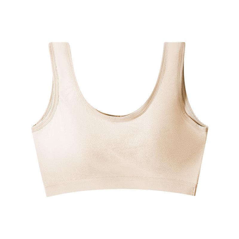 Wire-Free Women s Push-Up Cotton Bandeau Bra - Small Bust, Anti-Exposure Sports Vest XXL (Fit 145-170 lbs)