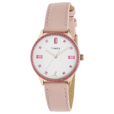 TIMEX Dress Quartz Water White Unisex Watch, Movement, Resistant, Plastic, Dial, TW2V95700, [Authentic]