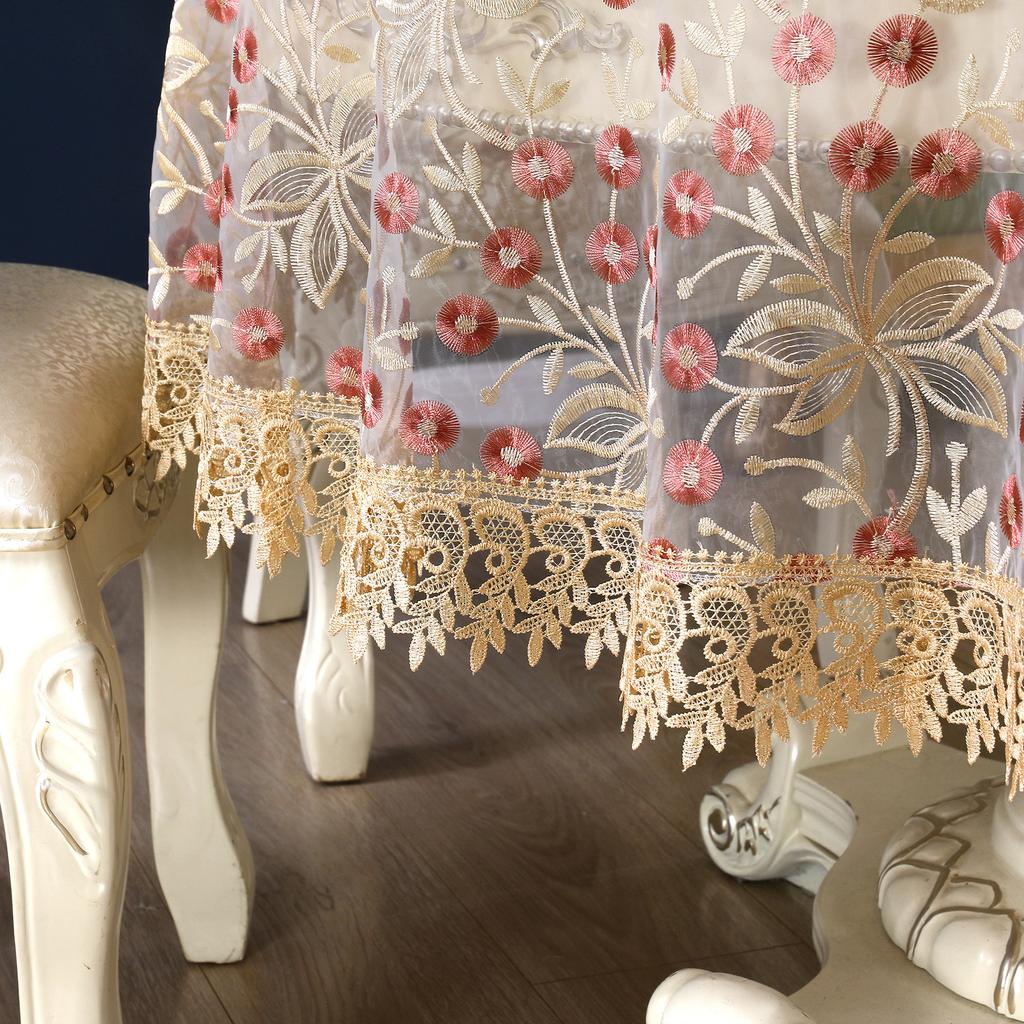 Tovaglia rotonda con stampa foglie verdi Tovaglia Boho in cotone e lino con nappe per la decorazione della festa di Natale del ristorante della cucina  15