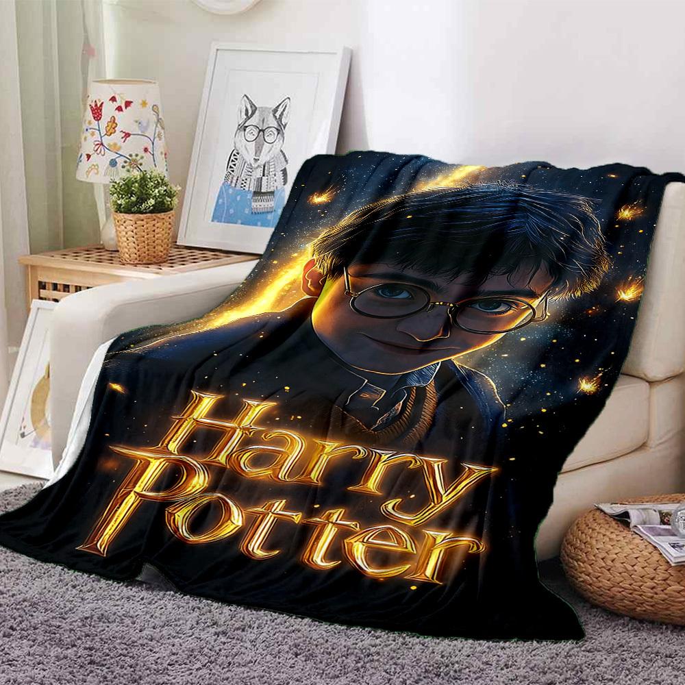 1pc Harry Potter Flannel Blanket Soft Warm Throw for Home, Office, Travel, All-Season Cozy Bedding GiftL1023 80cmx120cm(31inx47in)