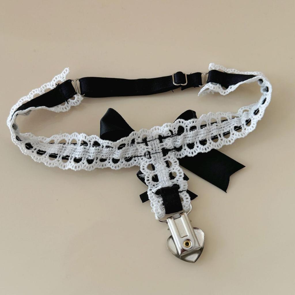 Love Heart Leg Ring Sweet Elastic Lace Leg Strap Simple Punk Hiphop Leg Ring Handmade Leg Accessories