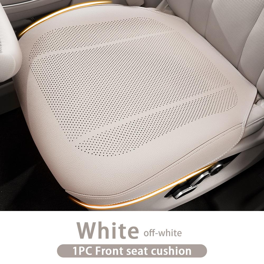 Universal Car Seat Cushion Leather Thin Breathable Hole Summer Car Interior Seat Cover Four Seasons Automotive Parts