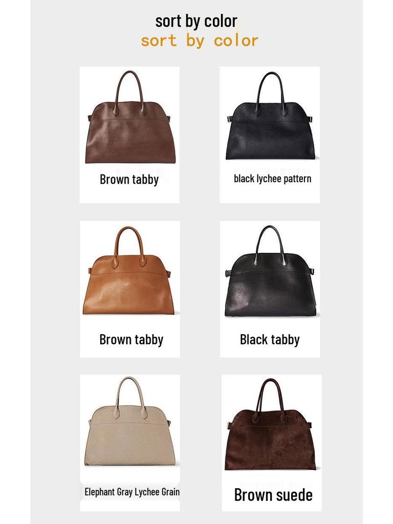 THE ROW Margaux 15 Semišová taška - Velkokapacitní podzimní/zimní dojíždějící aktovka