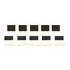 10PCS Wooden Mini Blackboard Chalkboard Message Note Board With Stand Holder Clip