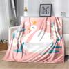 HD Cartoon Cute Swan Cygnus Soft Plush Blanket,Flannel Blanket Throw Blanket for Living Room Bedroom Bed Sofa Kids Cover Gitt 3D