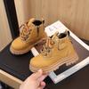 Vintage British Style Unisex Kids Non Slip Soft Sole Ankle Martin Boots