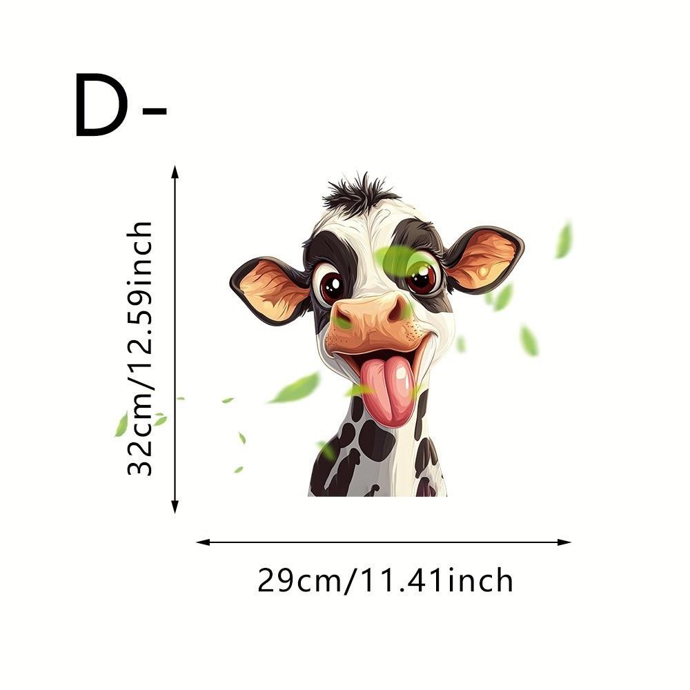 Abnehmbares Giraffen-Dekor Selbstklebende Wandaufkleber Kreativer Fensteraufkleber Wohnzimmer-Dekoration