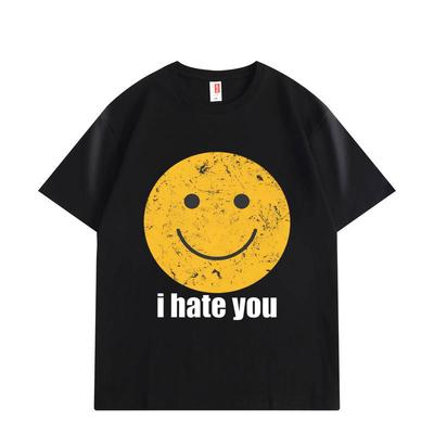 Ošoupané Smiley Miluji Tě Vtipné Meme Tričko Vysoká Kvalita Módní Oversized Trička Unisex Dámské Letní Ležérní Bavlněná Trička
