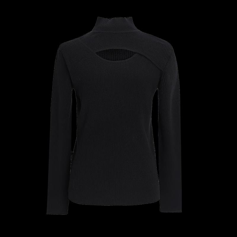 TATU Women's Hollow-Out Knit Pullover Sweater