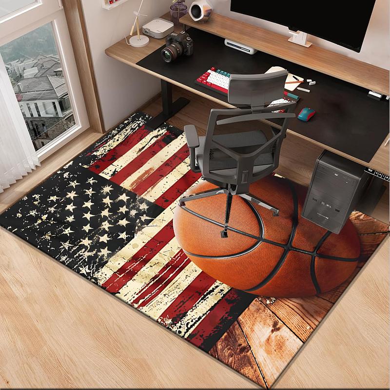 Baseball Passion And Heritage Office Rug Chair Mat, Game Carpet, Suitable for Front Door, Bedroom, Living Room, Desk, Holiday Gift