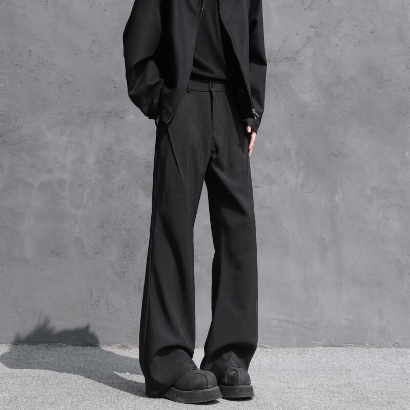 SWAMP AREA Men's KS54 Draped Flared Suit Trousers