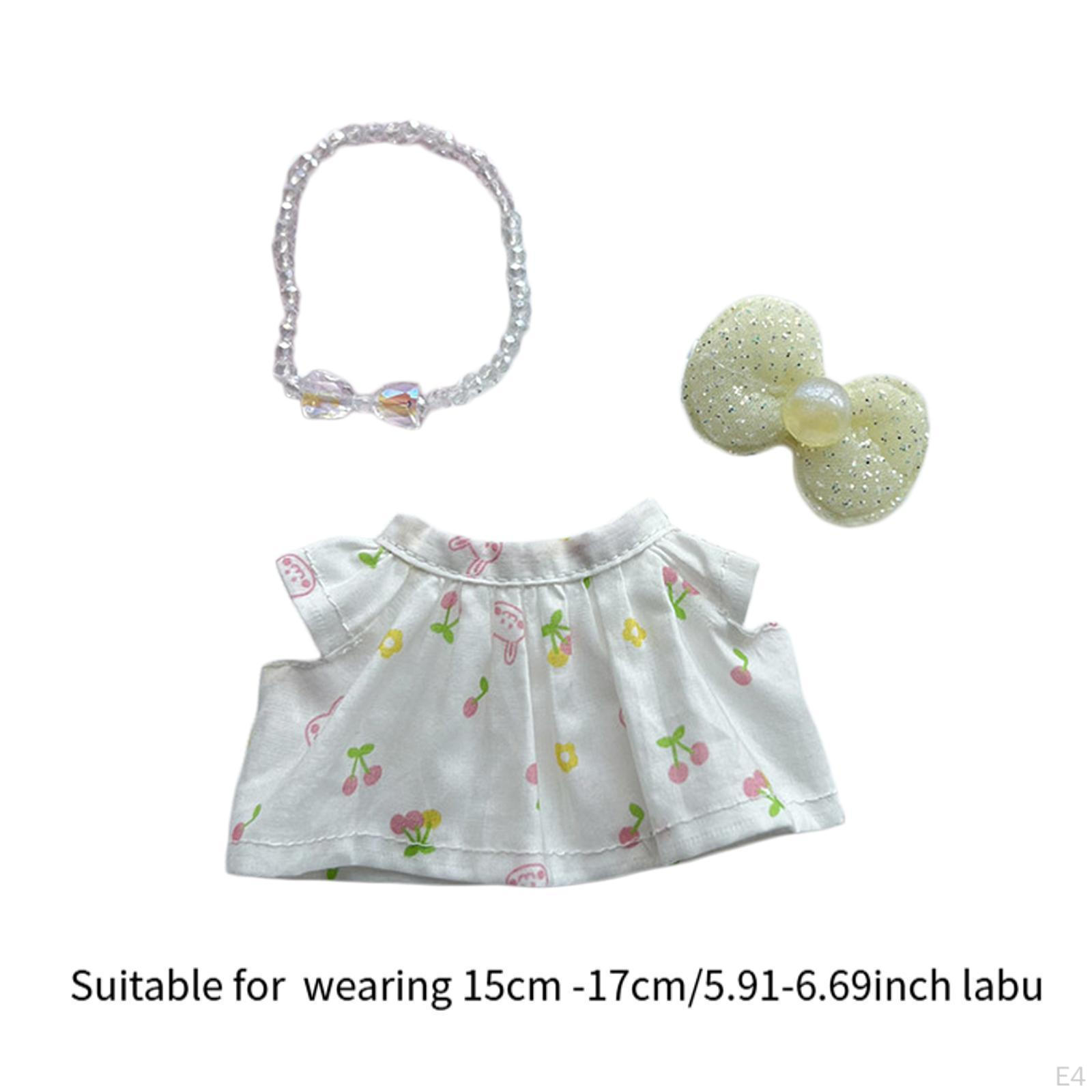 Набор кукольной одежды из 3 предметов Милый костюм Наряды для вечеринки Игрушка — фото 6