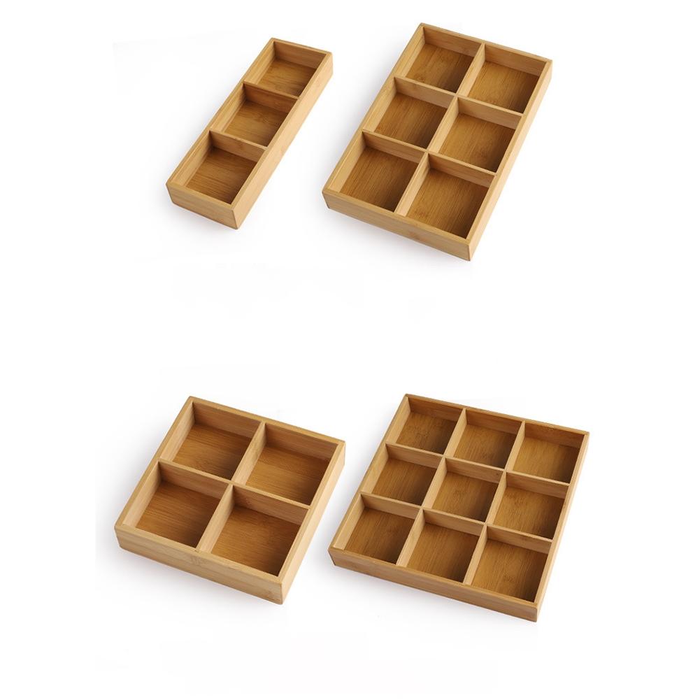 Wooden Tray Grids Multi Functional Multifunctional