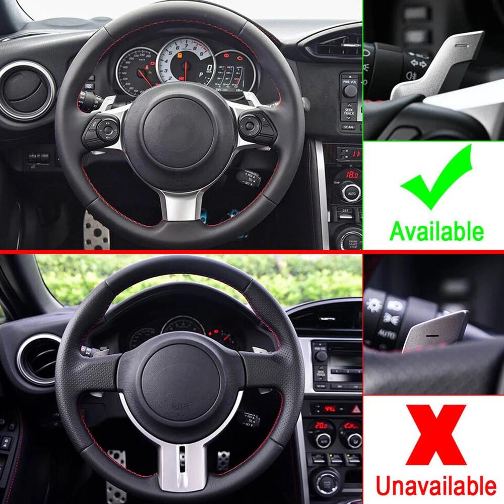 Aluminum Paddle Shifter Extension Kit For Subaru 2017-2025 BRZ, 2017-2025 Toyota GT86 Car Shift Paddle Extended Trim Cover
