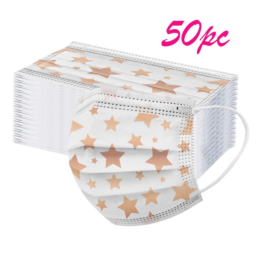 Maska Jednorázová obličejová maska Průmyslová 3vrstvá maska s ušními smyčkami