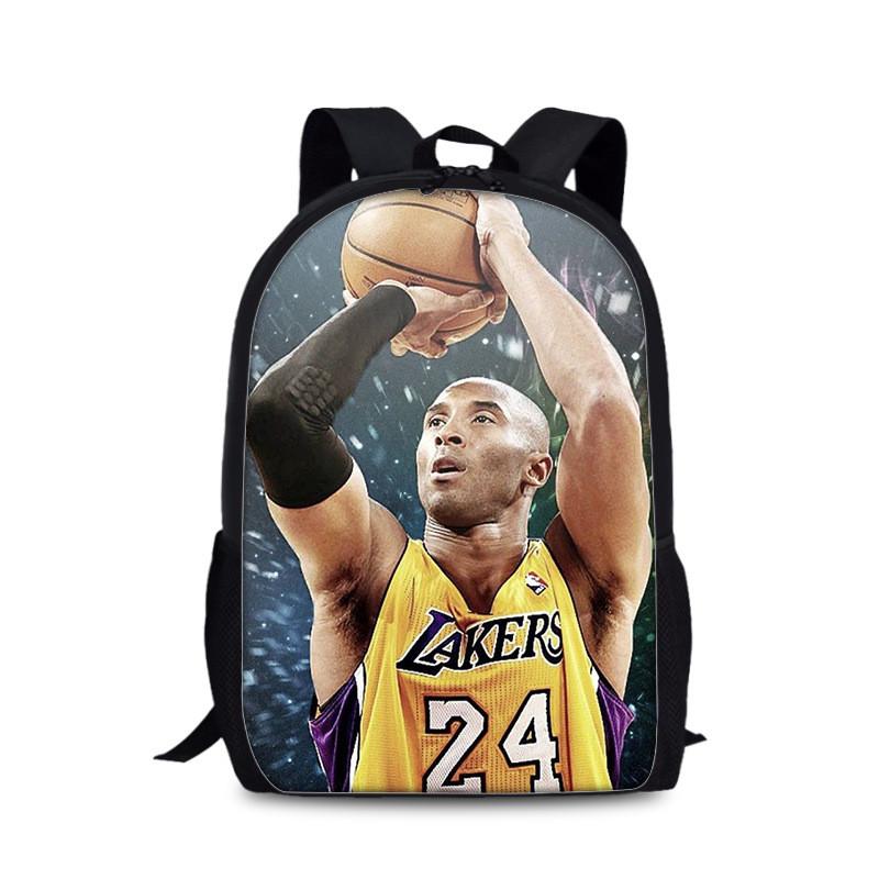 Sac à dos d'université Kobe Bryant en matériau nylon pour un usage quotidien et les activités sportives
