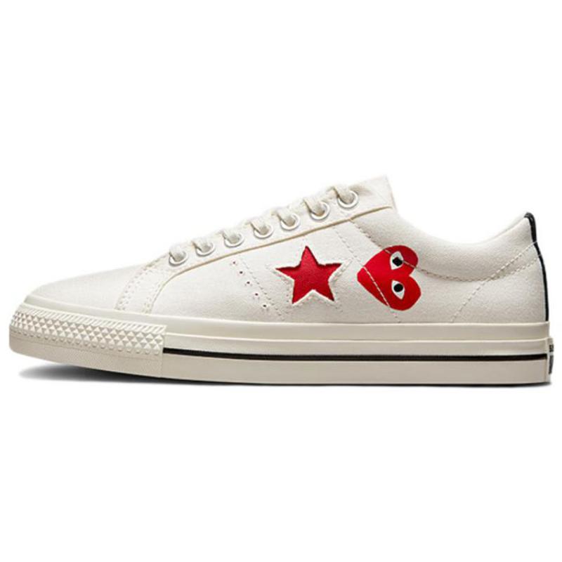 

COMME DES GARCONS SHIRT x Converse One Star Canvas Classic Casual Non-slip Wear-resistant Lightweight Low-top Board Shoes Unisex White 35
