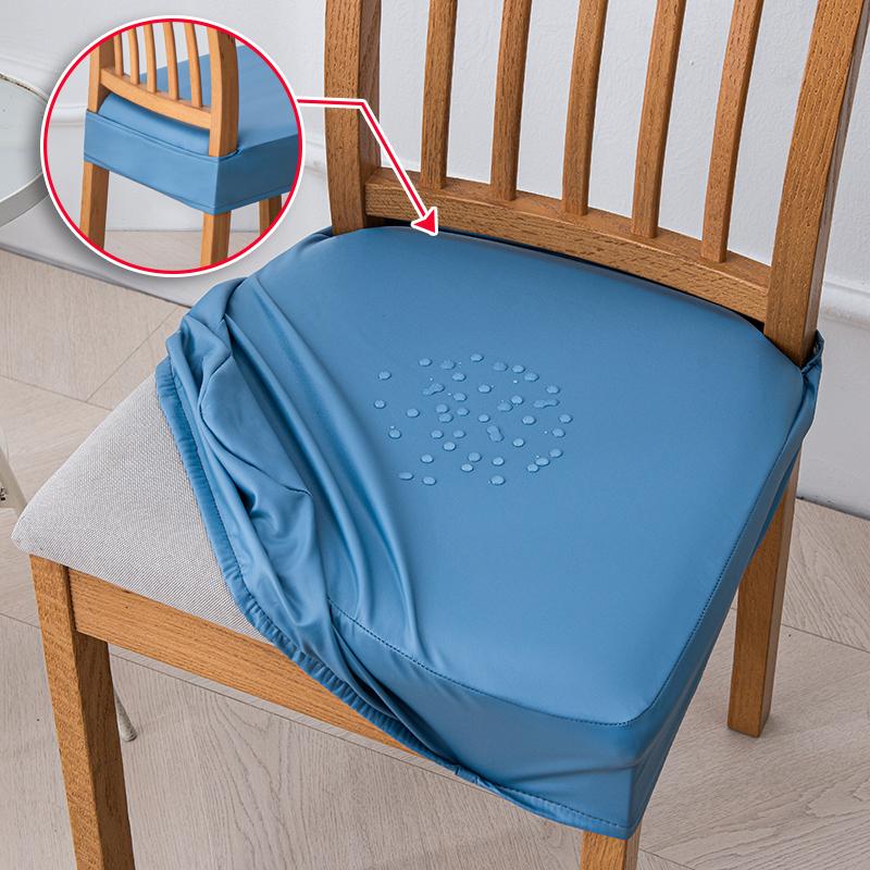 Wasserdichte PU Stretch Sitzbezüge für Esszimmerstühle Waschbare Esszimmerstuhlbezüge, Stuhlhussen Schutz für Büro Bankett 1 Stück