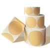 1/3/5Roll Kraft Round Paperblank Self-adhesive Sealing Gift Round Stickers Home Packaging Seal Labels Household Jar Bottle Label