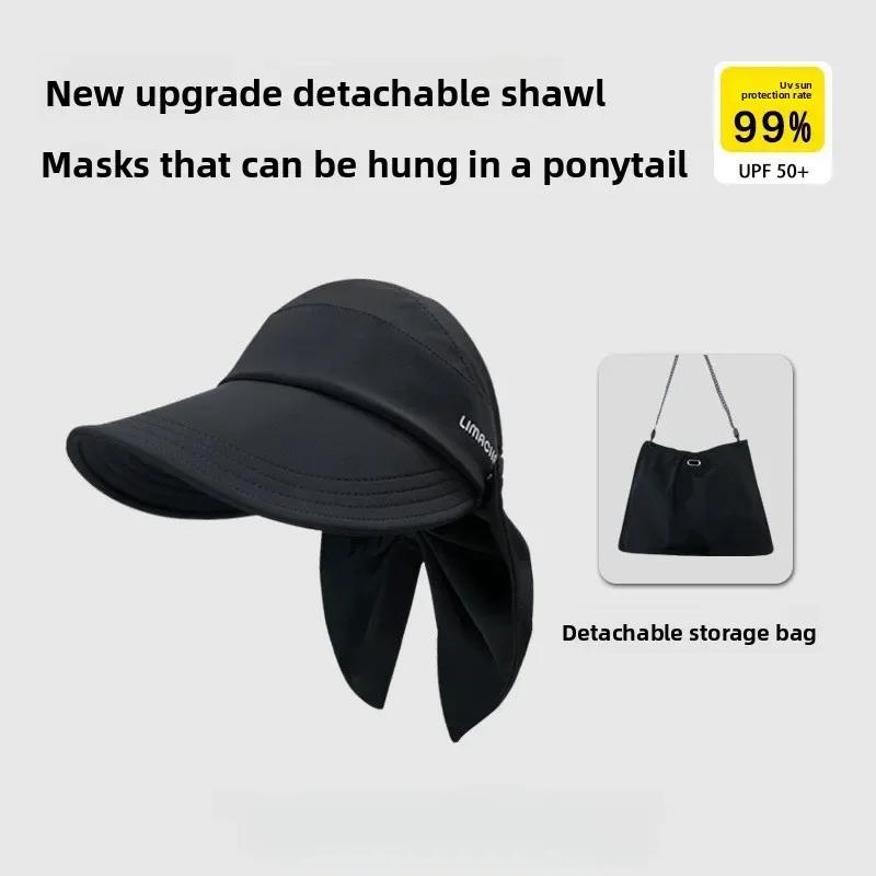 

Spring Summer Women s Quick Dry Sun Protection Hat Travel Sunshade Neck Protection Duckbill Cap Personality Niche Outdoor Beach