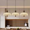 Elevating Touch Pendant Light, Restaurant Pendant Light, Iceberg Water Droplet Retro Walnut Color Aisle Light