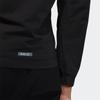 Adidas Solid Color Zipper Pocket Spliced Jacket Women Jackets Black HB3545