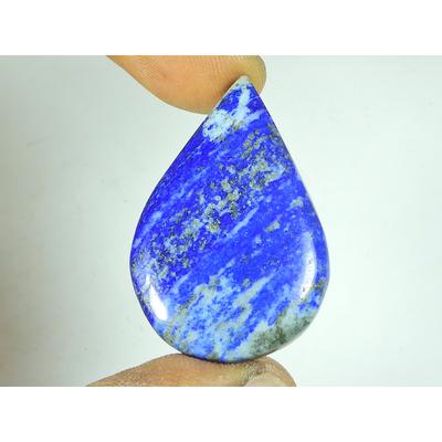 27X40X05 MM Natürlicher Lapislazuli Birnenform Cabochon Lose Edelstein 53 Karat. SY-527