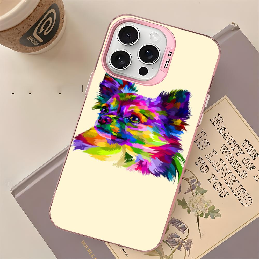 Cute Pet Chihuahua Dog Phone Case For IPhone 16 15 14 13 12 11 Pro Max X XR XSMAX 8 7 Plus Matte Shockproof Back Cover