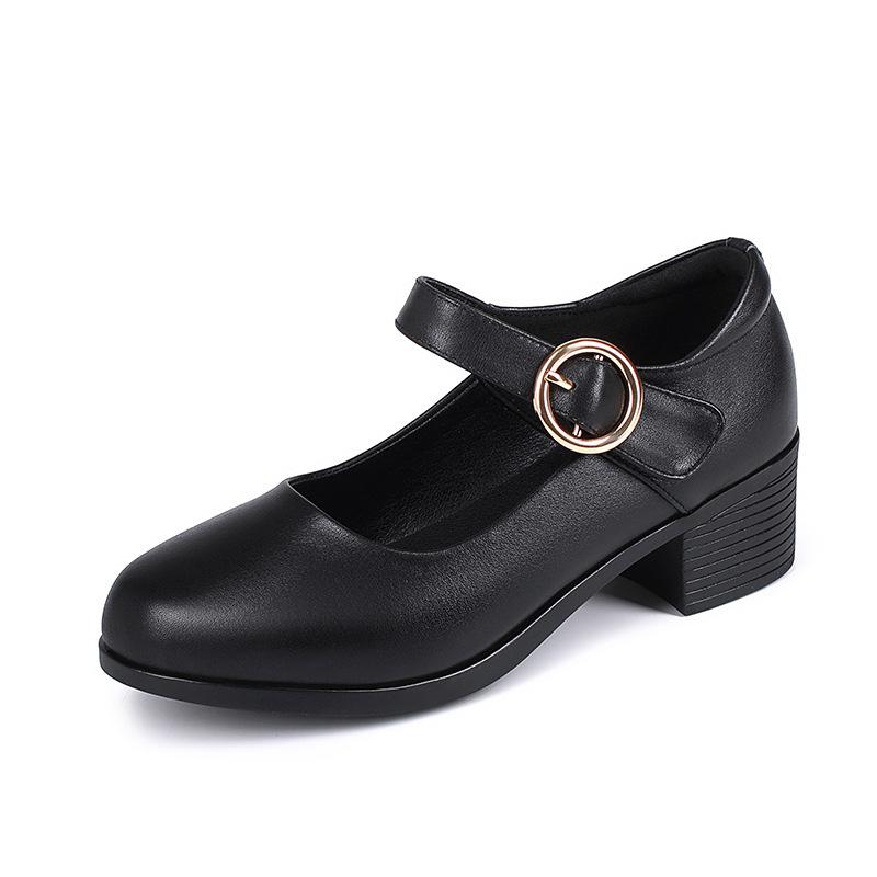 

Fashion AIYUQI Women s Mary Jane Shoes 2025 Autumn New Genuine Leather Women s Shoes Large Size Non-Slip Mom Shoes 35