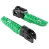 Yctze Pair of Front Foot Pegs Aluminum Alloy Pedals Fits Kawasaki Ninja Z125PRO Z250 / SL Z400Z900 (Green)
