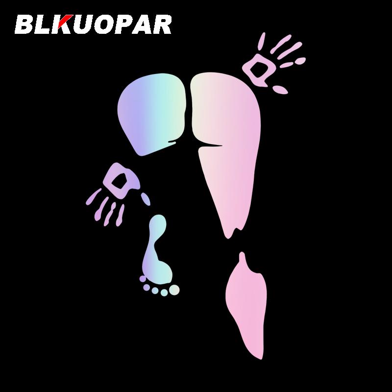 BLKUOPAR Woman Butt Print And Hand Prints Car Stickers Sexy Vinyl Decals Waterproof Die Cut Interesting Graphics VAN ATV Lable