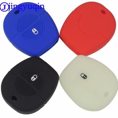 Jingyuqin New Remote 2 Buttons Silicone Rubber Key Fob Cover Case For Nissan Micra Almera Primera X-Trail