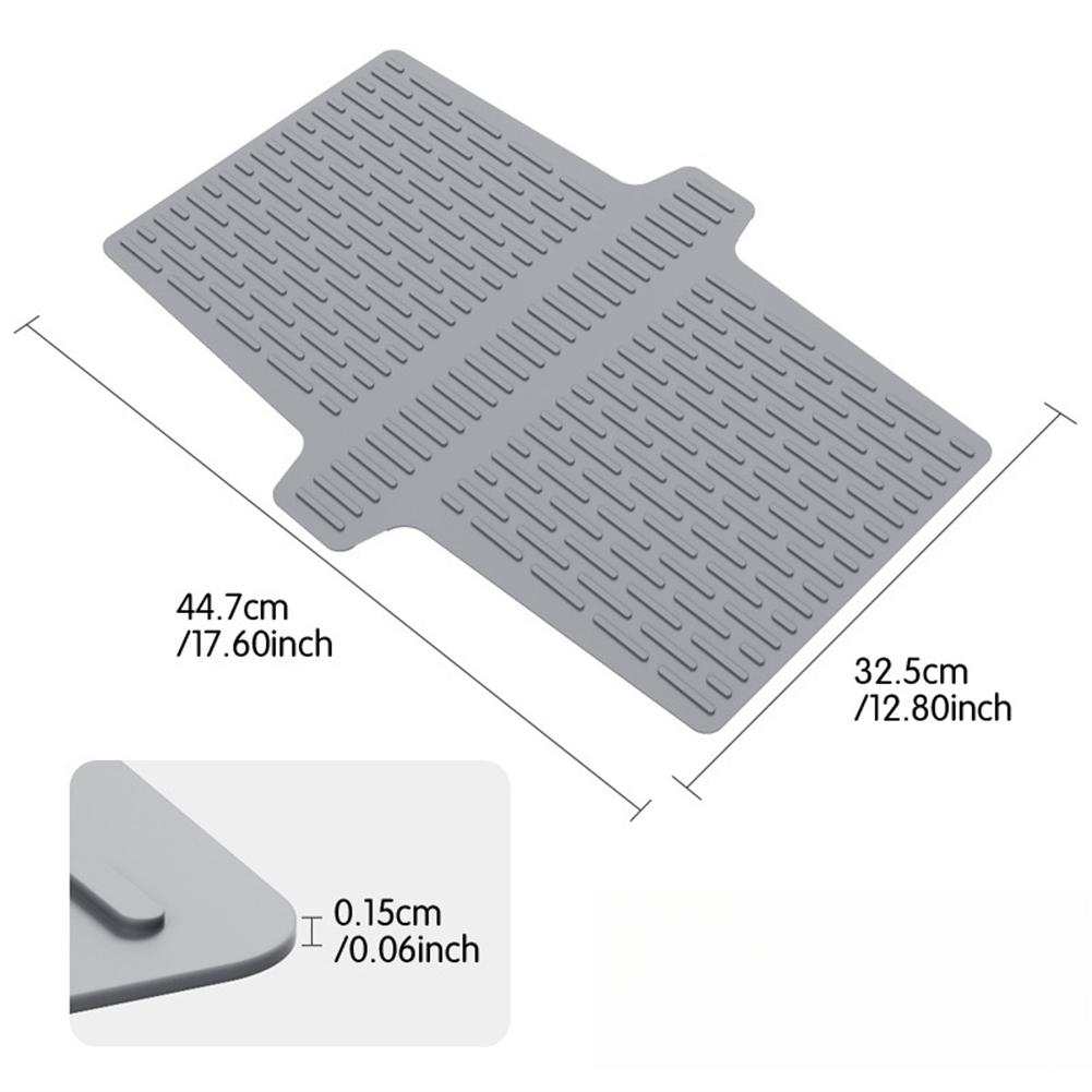 1pcs Silicone Sink Saddle Mat Kitchen Sink Protector Divider Mat Heat Resistant Coaster Multi-function Kitchen Tool