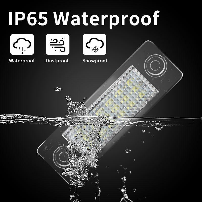 2pcs Car LED License Number Plate Light Lamp White Canbus For Volkswagen VW TRANSPORTER T5 CADDY TOURAN Golf Passat Super Bright